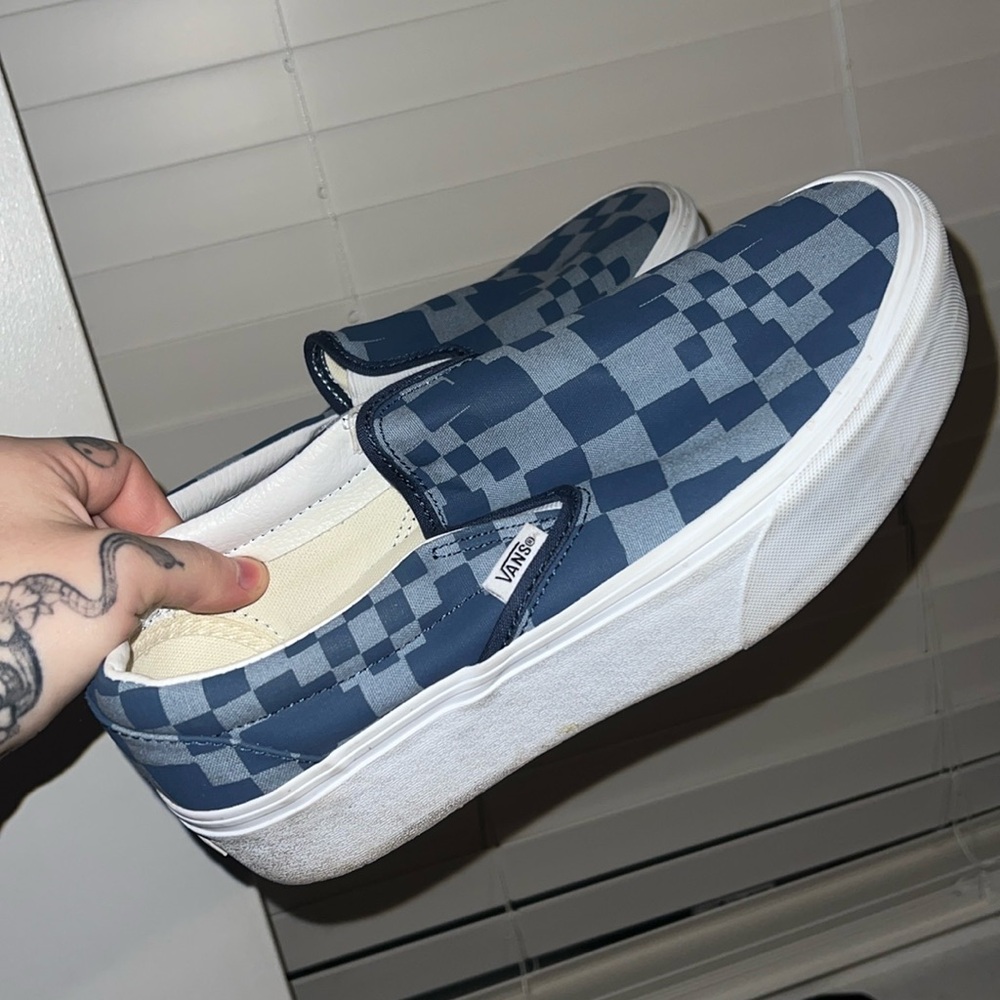 Platform Multicheck Slip On Vans